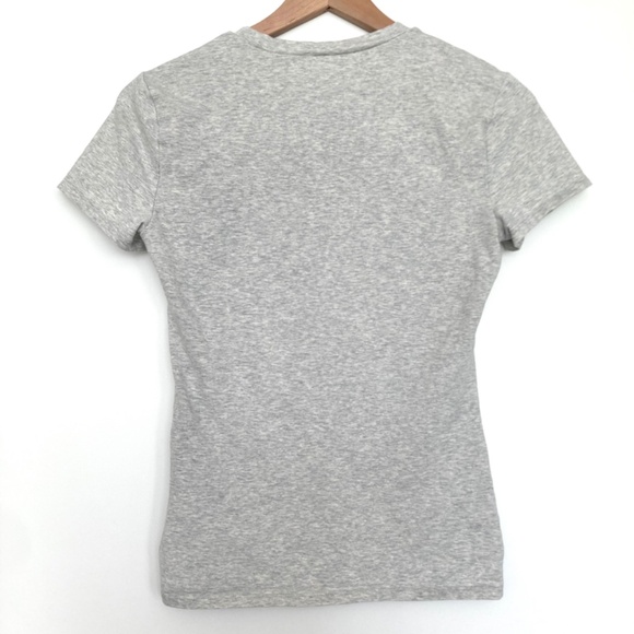 Abercrombie & Fitch Essential Tuckable Baby Tee Light Grey - Picture 3 of 4